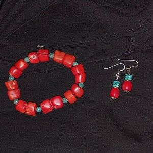 Navajo Fossilized Ancient Coral Reef & Turquoise